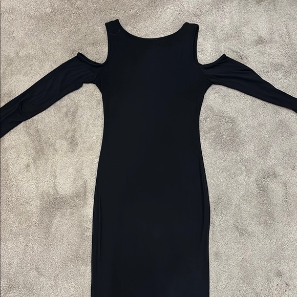 Retrod bodycon women’s midi / maxi dress Black Long Sleeve - Picture 4 of 7